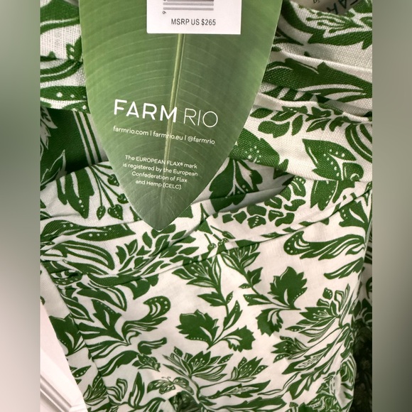 FARM Rio Linen Midi Dress - Picture 6 of 7